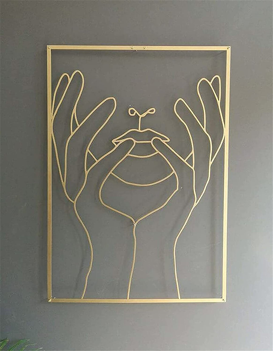 Female Line Art Acrylic Wall Decoration