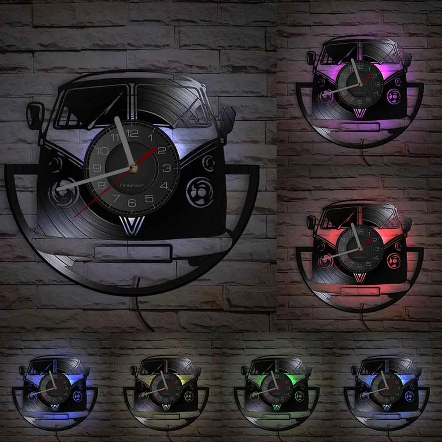 Creative Mirror Retro Personality Mute Wall Clock