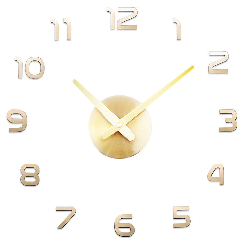 Living Room Acrylic Mirror Wall Clock Creative Simple Clock Diy Large Size Digital Wall Sticker Clock