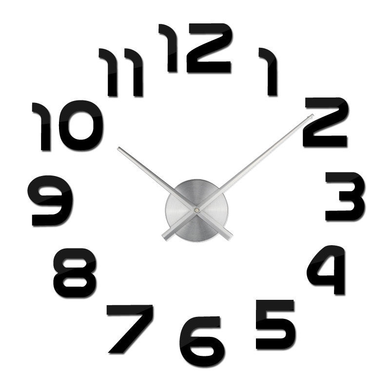 Living Room Acrylic Mirror Wall Clock Creative Simple Clock Diy Large Size Digital Wall Sticker Clock