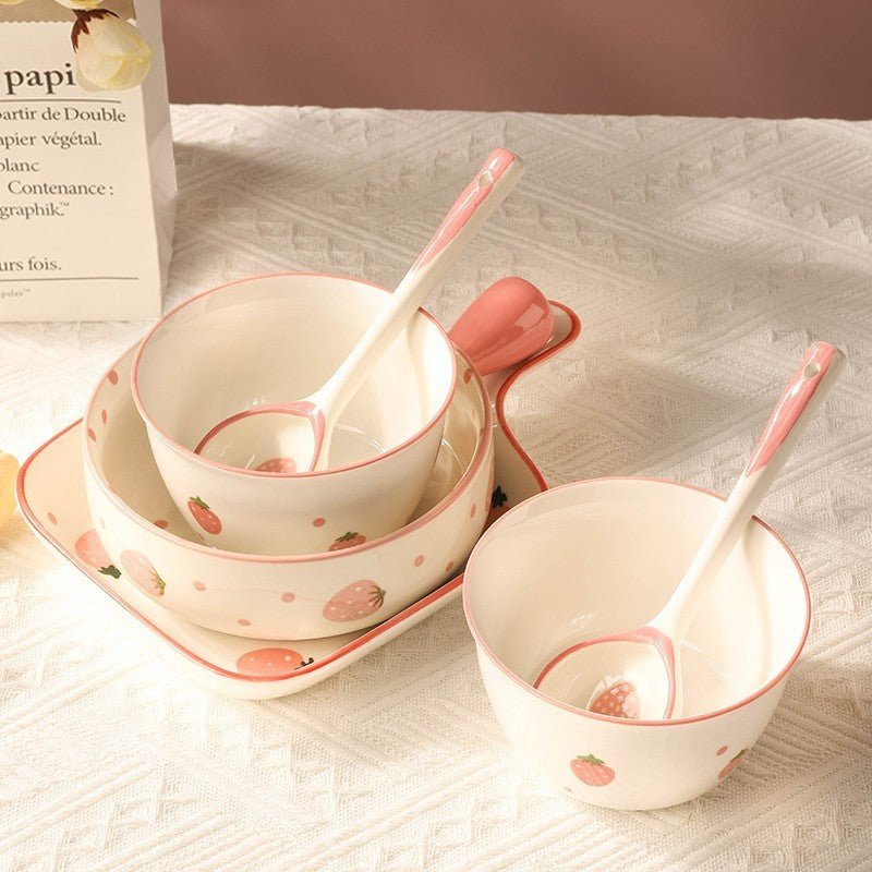 Strawberry Bowls And Dishes Tableware Set