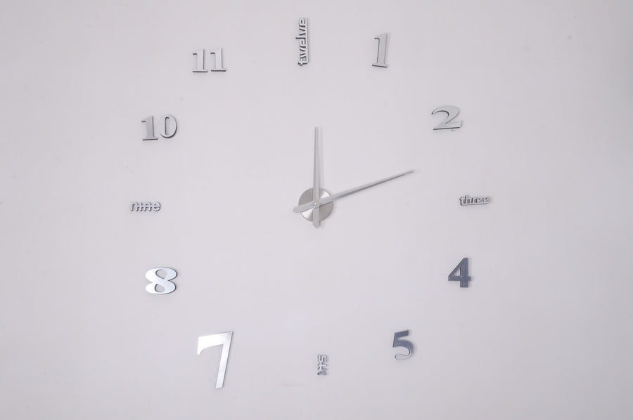 Oversized Mirror Wall Sticker Wall Sticker Clock