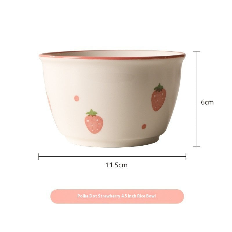 Strawberry Bowls And Dishes Tableware Set