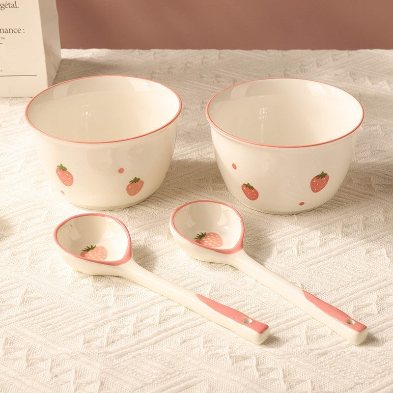 Strawberry Bowls And Dishes Tableware Set