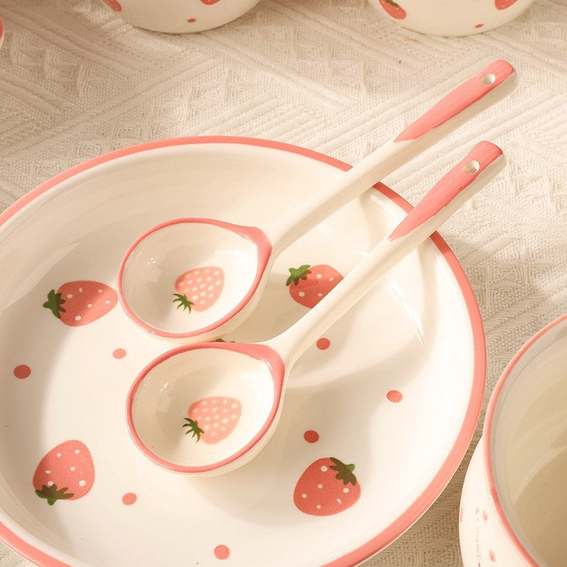 Strawberry Bowls And Dishes Tableware Set