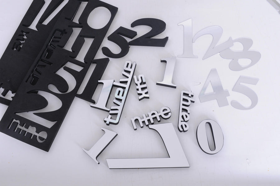 Oversized Mirror Wall Sticker Wall Sticker Clock