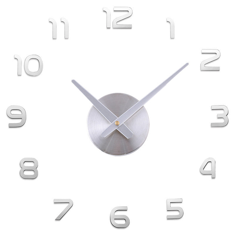 Living Room Acrylic Mirror Wall Clock Creative Simple Clock Diy Large Size Digital Wall Sticker Clock