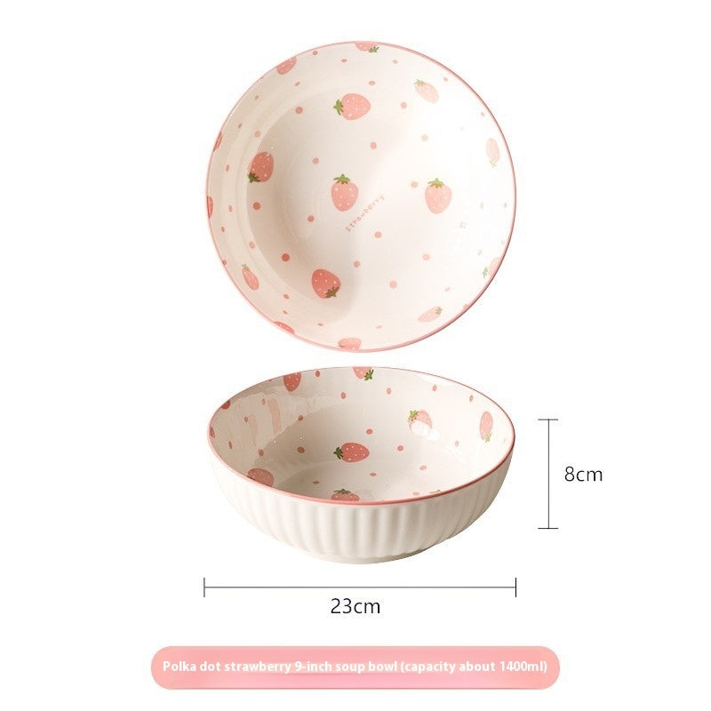 Strawberry Bowls And Dishes Tableware Set